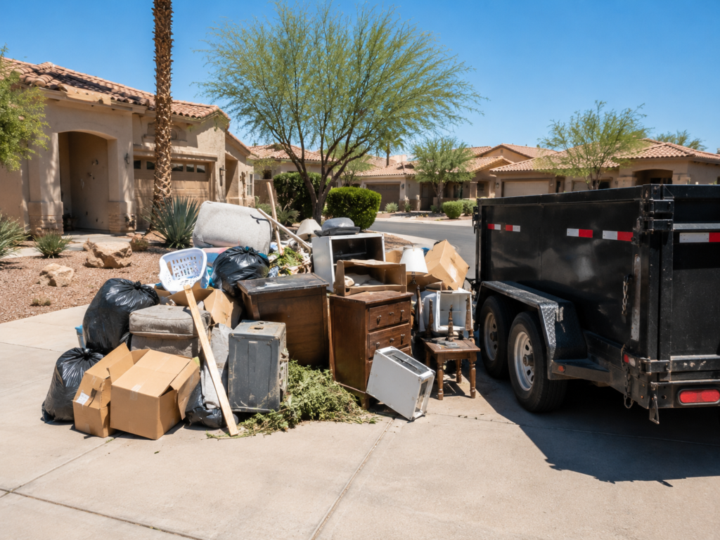 Junk removal in Phoenix AZ for unwanted household items and bulky junk