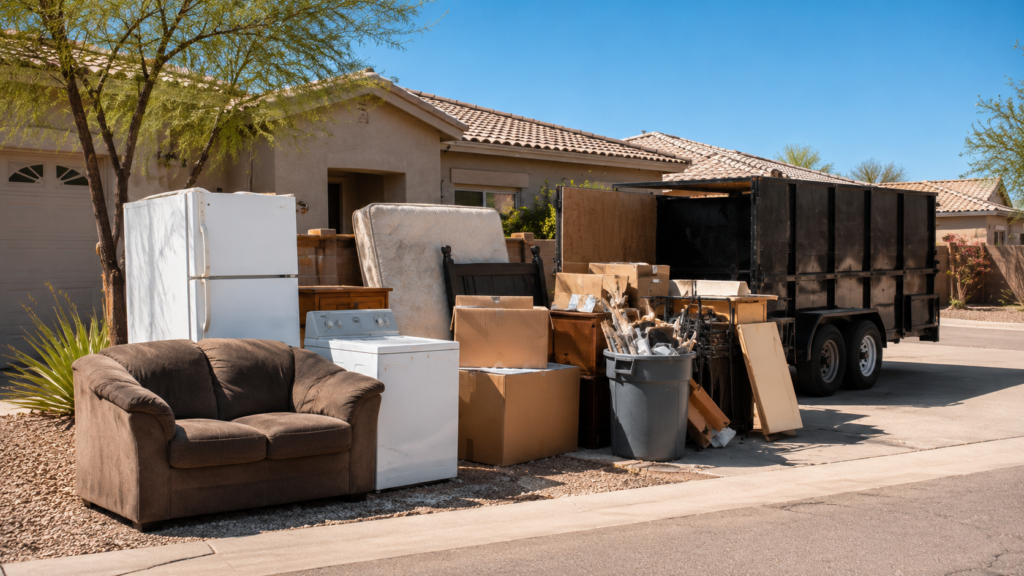 Junk removal in Phoenix AZ for unwanted household items and bulky junk